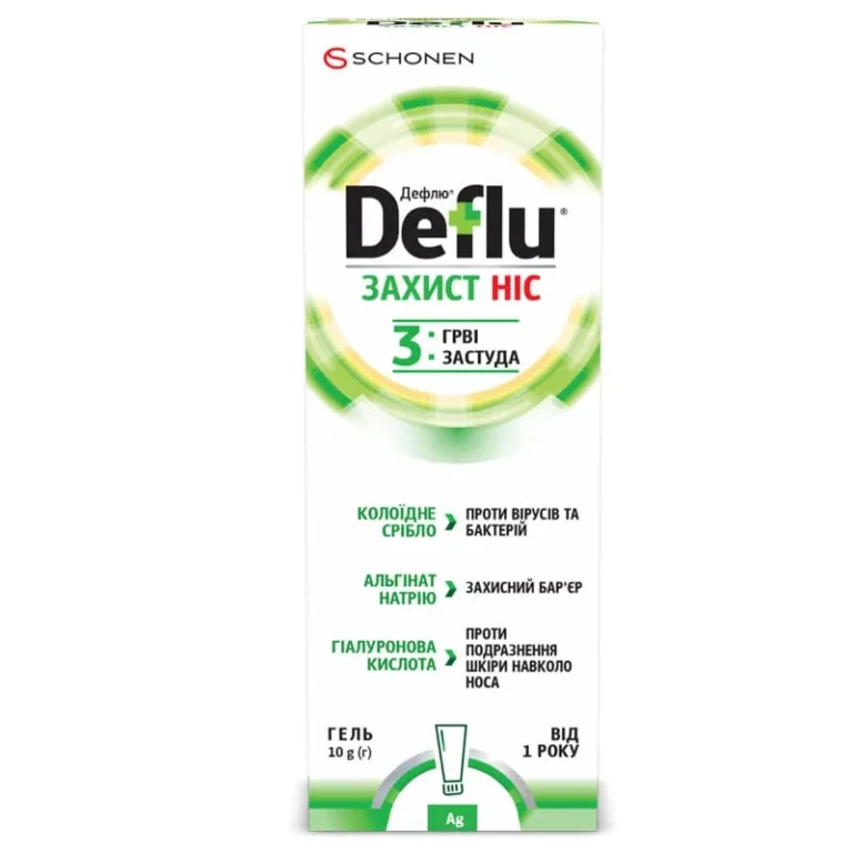 Deflu защита нос гель с коллоидным серебром