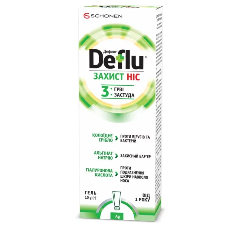 Дефлю гель защита нос