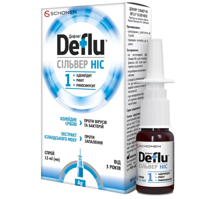 Deflu Silver спрей для носа 15 мл